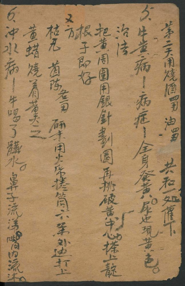 牲口猪羊鸡猫疾病方(第14页)